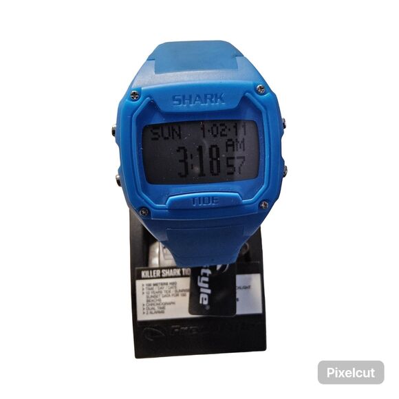 Freestyle Men's Shark Killer Tide Watch 47mm Blue 50M New Battery - Picture 1 of 5
